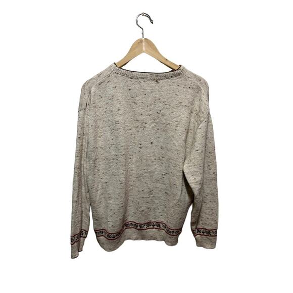 Vintage 90s cardinals birds sweatshirt gray crewneck Shenandoah knit sz Large - Picture 2 of 9